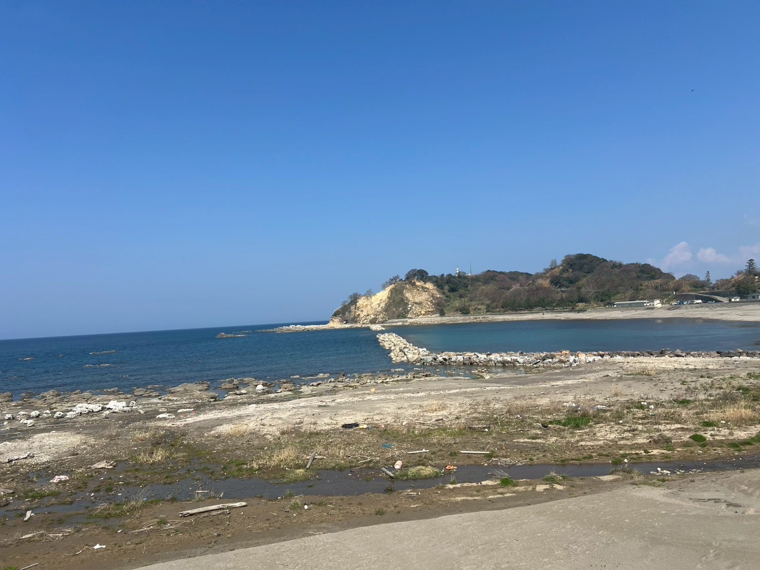 輪島の海岸 ― 隆起した海岸線